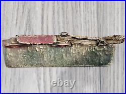 Antique Hubley Horse Drawn Carriage Doorstop #303 Rare 7 Long Original Paint