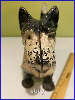 Antique Hubley Littco Cast iron Scottish Terrier Scottie Dog Doorstop Original