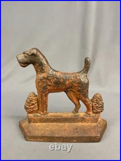 Antique Hubley MY PAL CAST IRON TERRIER Dog Doorstop 1929