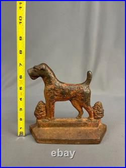 Antique Hubley MY PAL CAST IRON TERRIER Dog Doorstop 1929