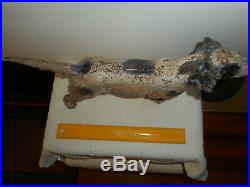Antique Hubley National Foundry Cast Iron ENGLISH SETTER Door Stop 15.5 x 9