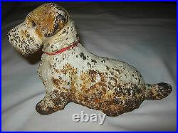 Antique Hubley Pa Solid Cast Iron Sealyham Terrier Dog Art Statue Door Doorstop
