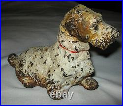 Antique Hubley Pa Solid Cast Iron Sealyham Terrier Dog Art Statue Door Doorstop