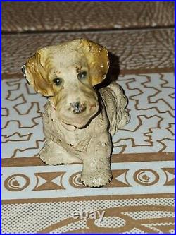 Antique Hubley Pa Solid Cast Iron Sealyham Terrier Dog Paperweight