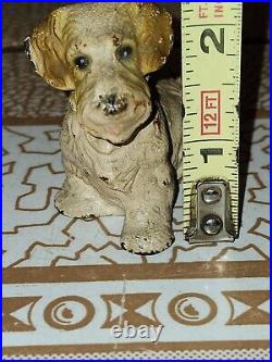 Antique Hubley Pa Solid Cast Iron Sealyham Terrier Dog Paperweight