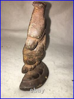 Antique Hubley Parrot Cockatoo Cast Iron Doorstop #180