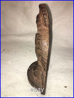 Antique Hubley Parrot Cockatoo Cast Iron Doorstop #180