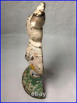 Antique Hubley Peter Rabbit Cast Iron Door Stop 9.25 tall