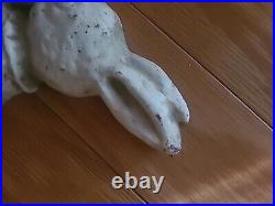 Antique Hubley Peter Rabbit Cast Iron Door Stop 9.25 tall