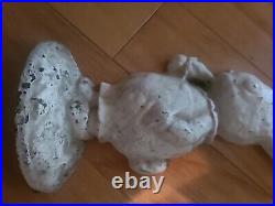 Antique Hubley Peter Rabbit Cast Iron Door Stop 9.25 tall