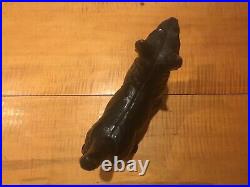 Antique Hubley Scottie Dog Cast Iron Door Stop Scottish Terrier Black 11 #305 Antique Hubley Scottie Dog Cast Iron Door Stop Scottish Terrier Black 11 #305