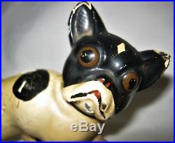 Antique Hubley USA Cast Iron Boston Terrier Dog Childs Room Statue Toy Doorstop