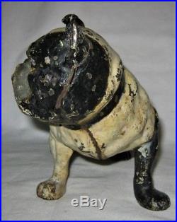 Antique Hubley USA English Bull Dog Cast Iron Home Doorstop Art Statue Sculpture