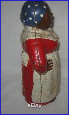 Antique Hubley USA Mammy Black Americana Aunt Jemima Cast Iron Statue Doorstop