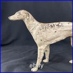 Antique Hubley Whipet Borzoi Wolf Hound Cast Iron Doorstop Statue 16