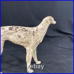 Antique Hubley Whipet Borzoi Wolf Hound Cast Iron Doorstop Statue 16