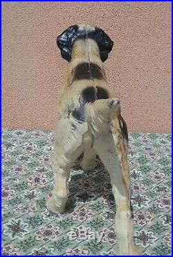 Antique Hubley cast iron metal dog 1940s door stop hunting pointer setter statue