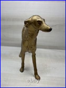 Antique Iron Door Stop Dog Whippet Greyhound Wolfhound Hubley Style Cast Iron