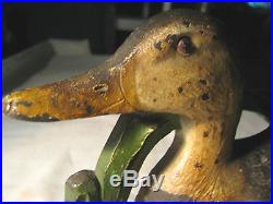 Antique Judd Hunting Gun Duck Decoy Cast Iron Statue Doorstop Bradley Hubbard Us