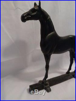Antique Kings Genius Saddlebred Kentucky Saddle Horse ASB Cast Iron Doorstop