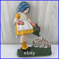 Antique Littco Mary Quite Contrary Cast Iron Door Stop 12.25
