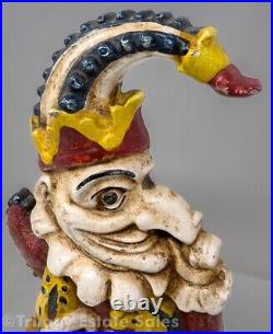 Antique MR PUNCH 1880'S VICTORIAN CAST IRON DOOR STOP (PUNCH & JUDY) 19th Cent