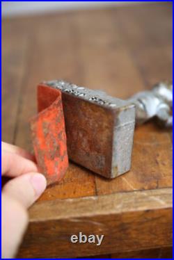 Antique Mining Miner door stop cast iron industrial figure paper weight vintage Antique Mining Miner door stop cast iron industrial figure paper weight vintage