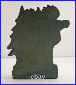 Antique Moose In Forest Cast Iron Doorstop Andirondack Cabin Wildlife Folk Art Antique Moose In Forest Cast Iron Doorstop Andirondack Cabin Wildlife Folk Art