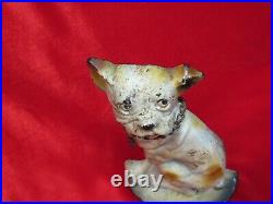 Antique Mutt with His Bone Cast Iron Dog Doorstop Creations Co