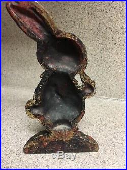 Antique Peter Rabbit Cast Iron Hubley Doorstop