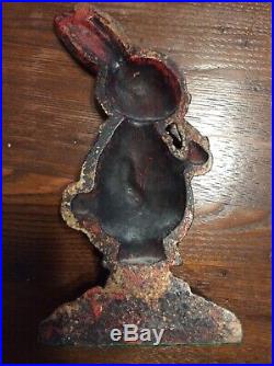 Antique Peter Rabbit Cast Iron Hubley Doorstop