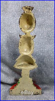 Antique Rare Hubley No. 268 Parlor Maid Cast Iron Doorstop by Fish