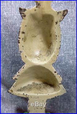 Antique Rare Hubley No. 268 Parlor Maid Cast Iron Doorstop by Fish