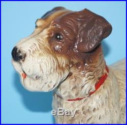 Antique Sealyham Terrier Dog Cast Iron Metal Art Hubley Doorstop Ca. 1930's