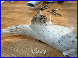 Antique Solid Cast Iron Bird Pheasant Statue Doorstop Garden Decor