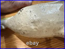 Antique Solid Cast Iron Bird Pheasant Statue Doorstop Garden Decor