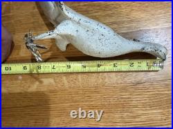 Antique Solid Cast Iron Bird Pheasant Statue Doorstop Garden Decor