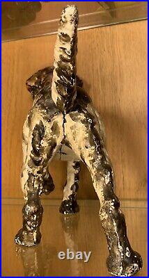 Antique Statue 15 Cast Iron Metal Retriever Pointer Hunting Bird Dog Doorstop