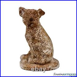 Antique Traditional Cast Iron Bulldog Mastiff Terrier Figural Doorstop