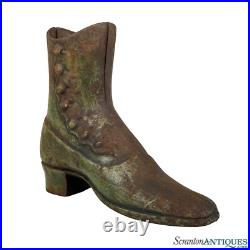 Antique Traditional Cast Iron Western Boot Shoe Store Display Doorstop