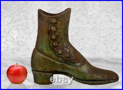 Antique Traditional Cast Iron Western Boot Shoe Store Display Doorstop