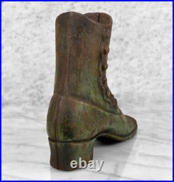 Antique Traditional Cast Iron Western Boot Shoe Store Display Doorstop