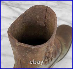 Antique Traditional Cast Iron Western Boot Shoe Store Display Doorstop