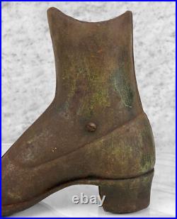 Antique Traditional Cast Iron Western Boot Shoe Store Display Doorstop