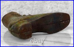 Antique Traditional Cast Iron Western Boot Shoe Store Display Doorstop