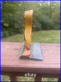 Antique USA #293 Hubley Toy Duck Child Room Size Duckling Cast Iron Doorstop