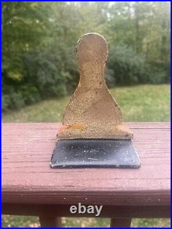 Antique USA #293 Hubley Toy Duck Child Room Size Duckling Cast Iron Doorstop