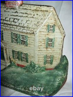 Antique USA Birth Place Sophia Smith House Cast Iron Doorstop Founder President