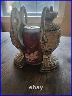 Antique Victorian Cast Iron Door Stop, Urn Pedestal Neoclassical Bookends Heavy Antique Victorian Cast Iron Door Stop, Urn Pedestal Neoclassical Bookends Heavy