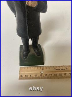 Antique Victorian Cast Iron Honest Abe Abraham Lincoln Figural Painted Door Stop Antique Victorian Cast Iron Honest Abe Abraham Lincoln Figural Painted Door Stop